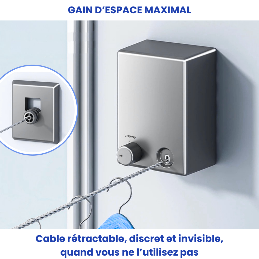 Corde à linge rétractable - Airflex®