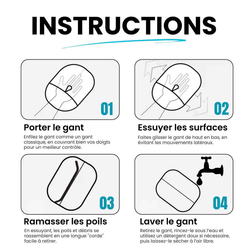 Gant de Toilettage révolutionnaire