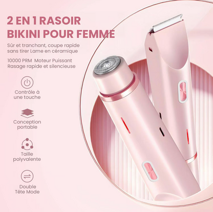 Épilateur intime 2 en 1