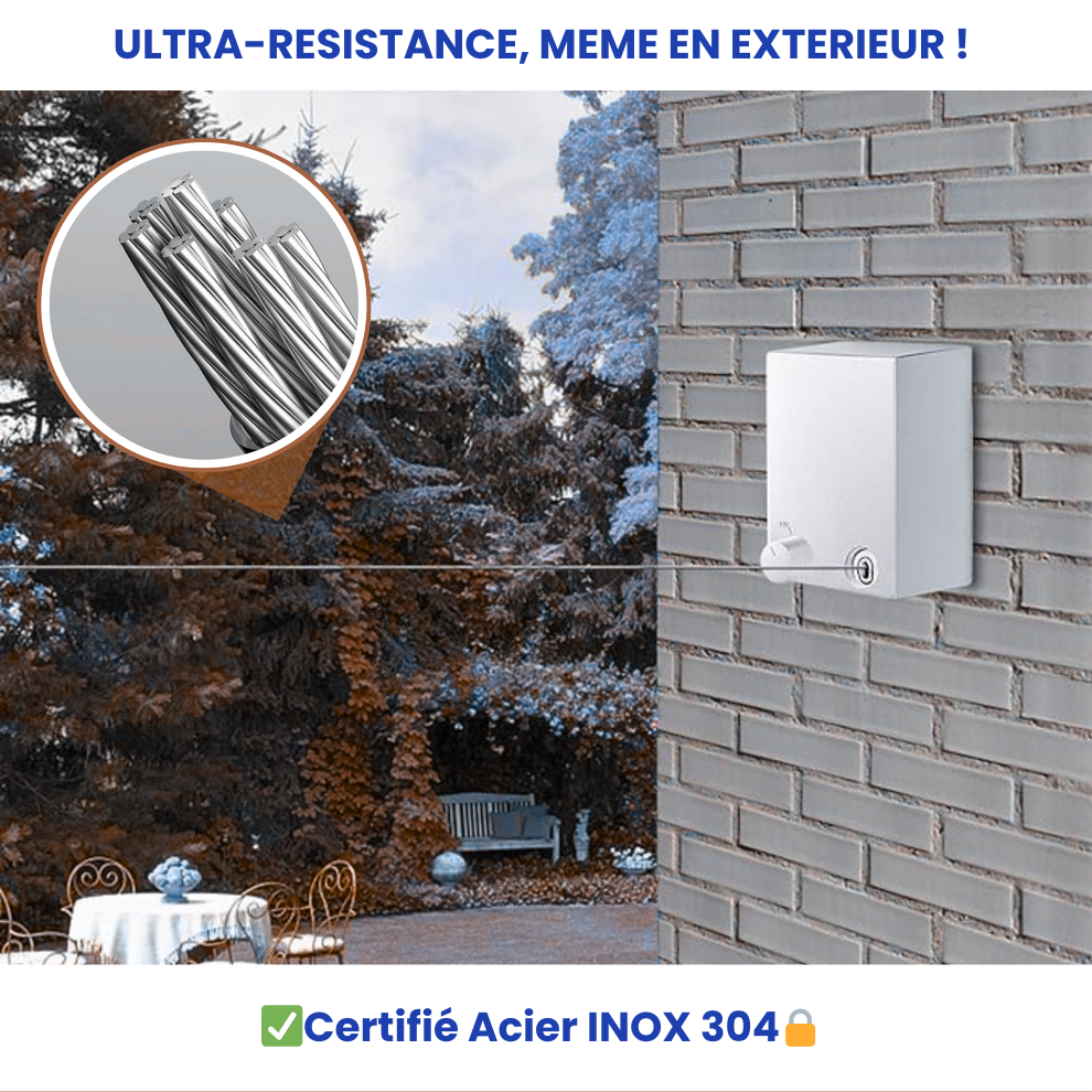 Corde à linge rétractable - Airflex®